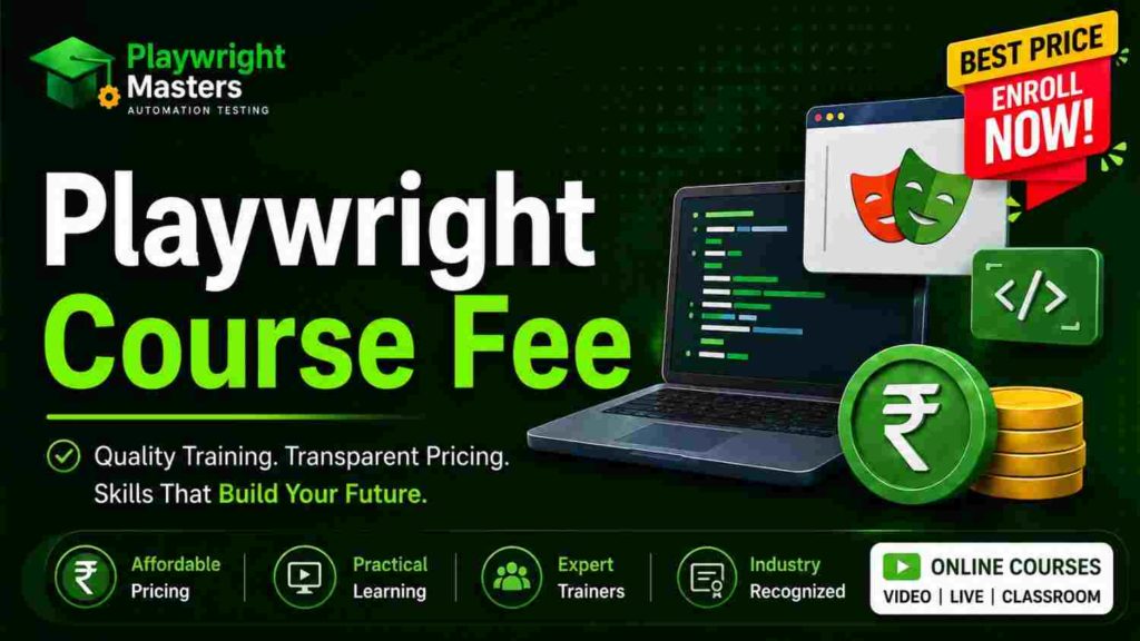 Playwright course fee