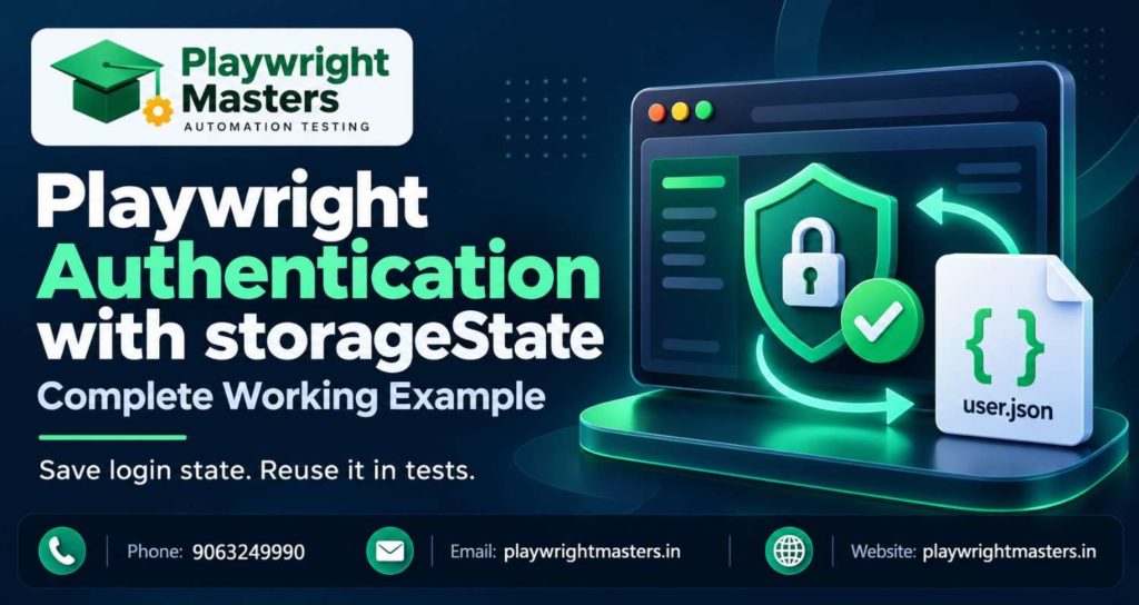 Playwright authentication with storageState