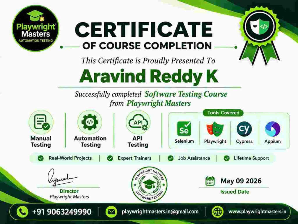 Software testing course in Hyderabad